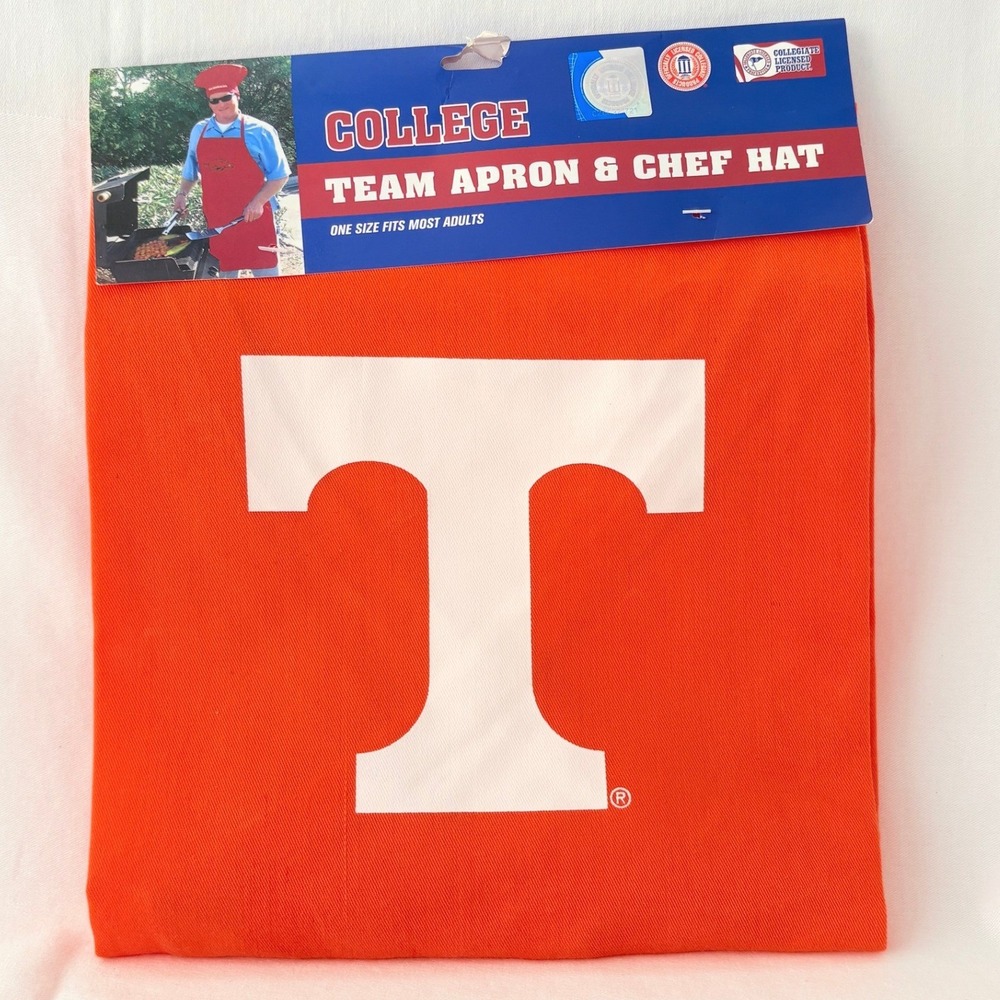 PSG Tennessee Volunteers Apron and Chef Hat Set OSFA Orange NCAA Vols Cooking